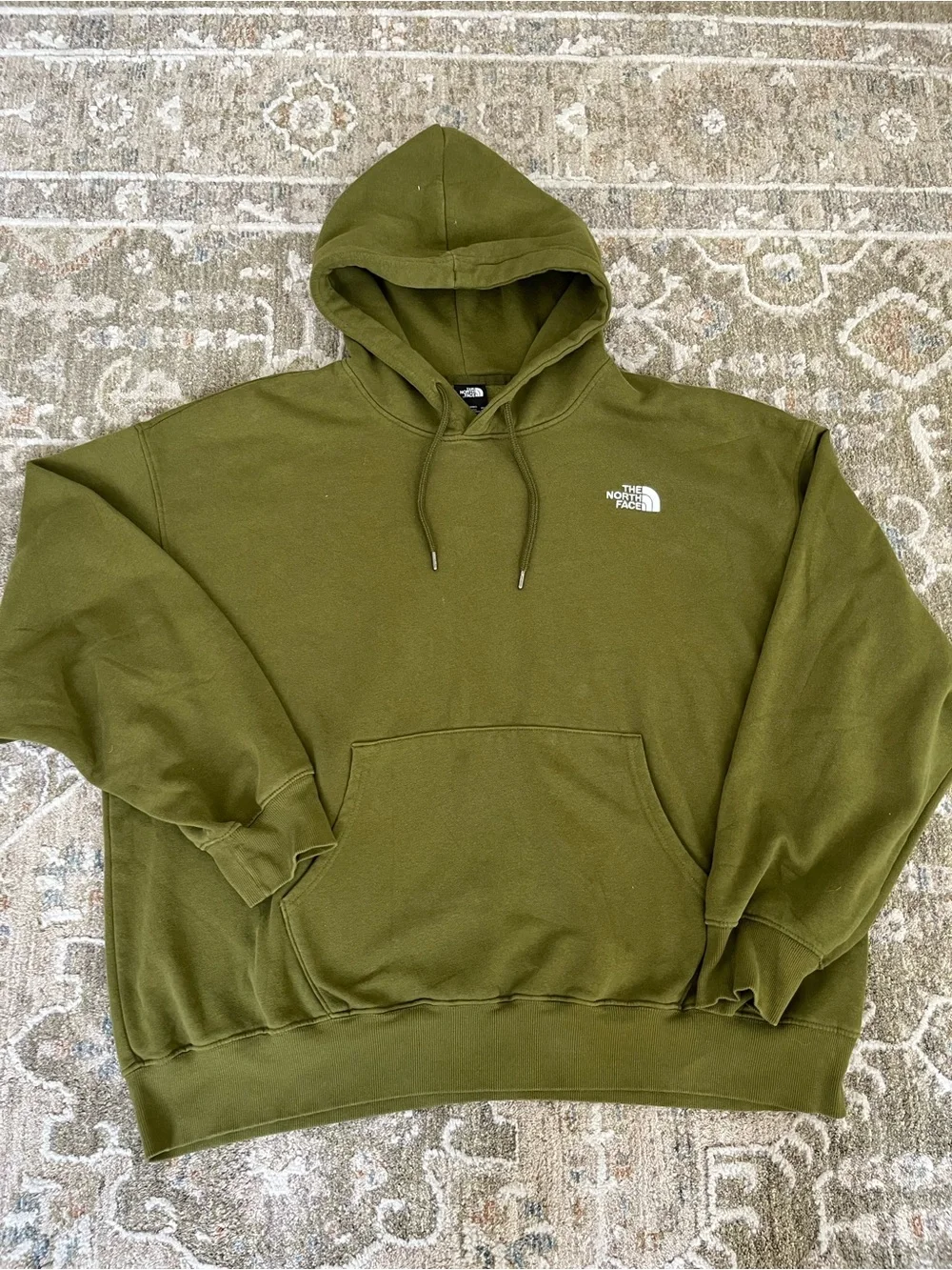 The North Face Men's Olive Green Pullover Hoodie